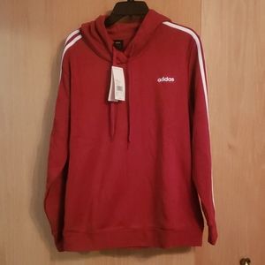 Men's 2XL red Adidas hoodie